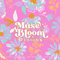 Load image into Gallery viewer, Spring Sumer Watercolor Floral Seamless - Balancê - Pink
