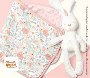 Spring Sumer Easter Floral Seamless - Bunny Garden