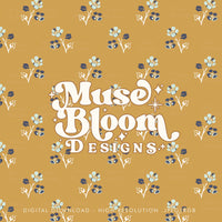 Load image into Gallery viewer, Floral Seamless - Magali Small - Spring Summer - Mustard
