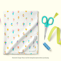 Load image into Gallery viewer, Spring Sumer Popsicles Seamless - Mavi - Off White
