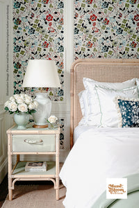 Shamrock Cottage Floral Print Seamless - Blue Clover Floral